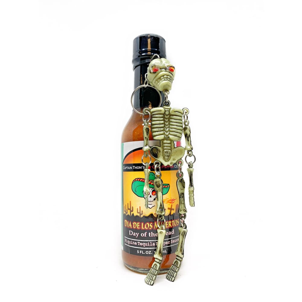 Day Of The Dead Hot Sauce with Skeleton Key Chain - Hot Sauce
