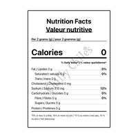 Crispy's Mango Habanero Seasoning - Canadian Nutrition Facts