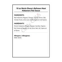 10 oz Marie Sharp’s Belizean Heat Habanero Hot Sauce - Hot Sauce