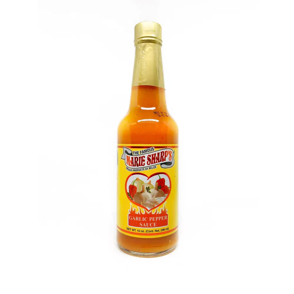 10 oz Marie Sharp’s Garlic Pepper Sauce - Hot Sauce