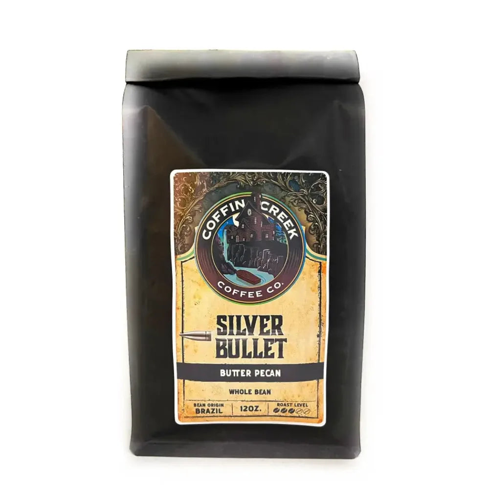 Coffin Creek Silver Bullet Butter Pecan Coffee Whole Bean - Main Image