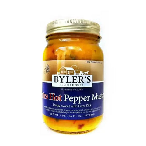 Byler's Extra Hot Pepper Mustard - Main Image