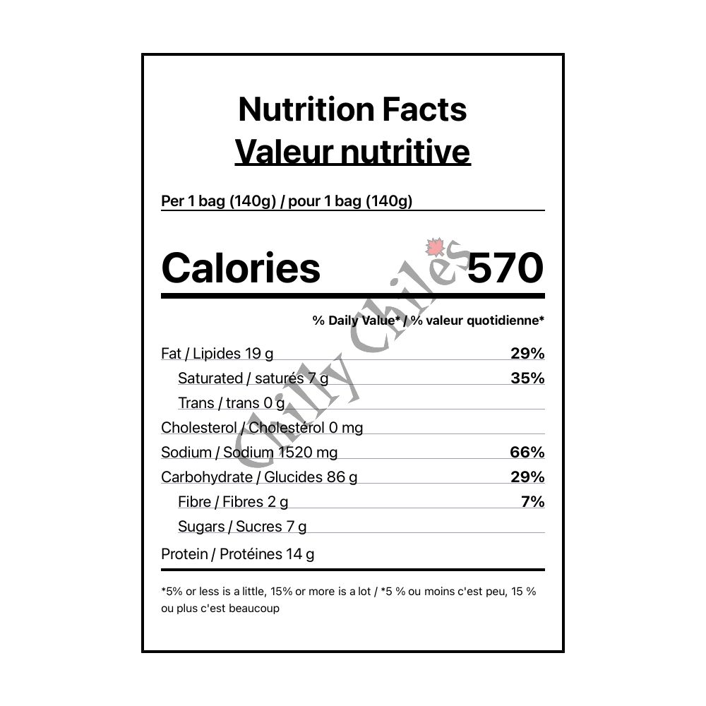 Samyang Buldak Ramen - Canadian Nutrition Facts