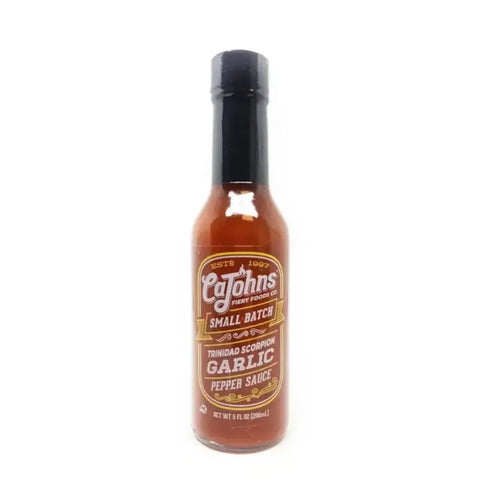 CaJohns Trinidad Scorpion Chile Garlic Small Batch Hot Sauce - Main Image