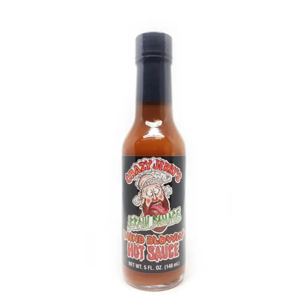 Crazy Jerry's Brain Damage Mind Blowin Hot Sauce - Main Image
