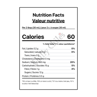 Britannia Mills Steak & BBQ Sauce - Canadian Nutrition Facts