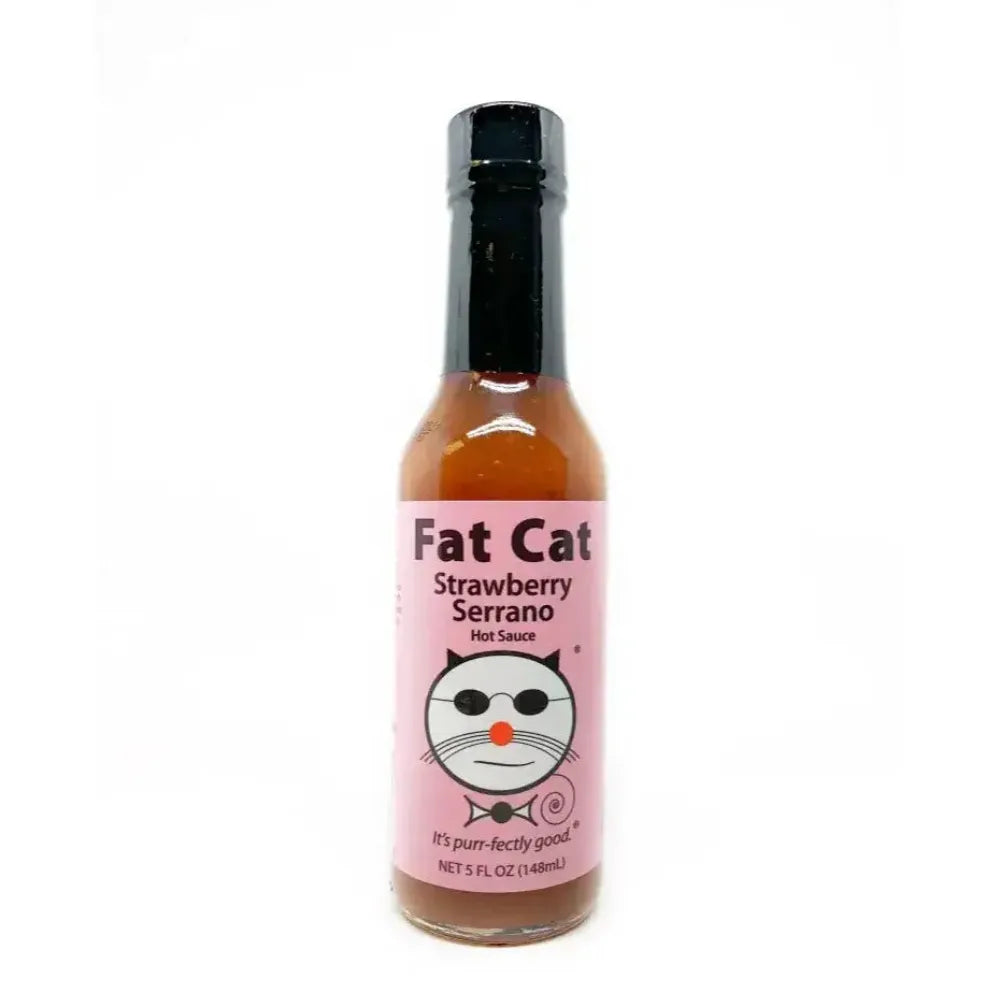 Fat Cat Strawberry Serrano Hot Sauce - Main Image