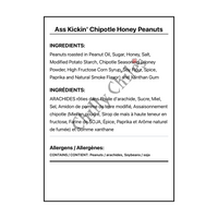 Ass Kickin' Chipotle Honey Peanuts - Bilingual Ingredients