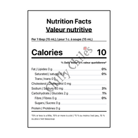 Shinedown Devour Hot Sauce - Canadian Nutrition Facts