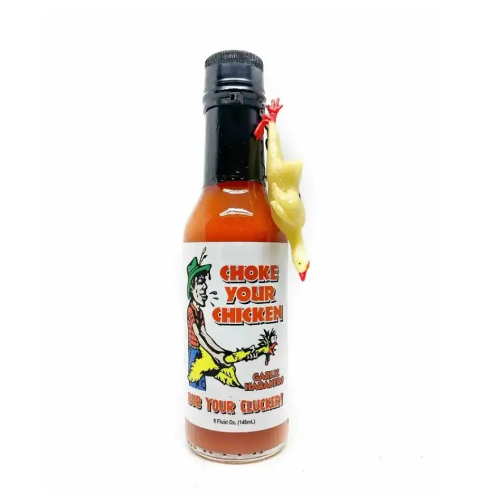Choke Your Chicken Garlic Hot Sauce With Chicken Keychain - Main Image