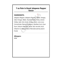 7 oz Pain Is Good Jalapeno Pepper Sauce - Hot Sauce