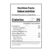 Bourbon Country Gourmet Sauce - Canadian Nutrition Facts
