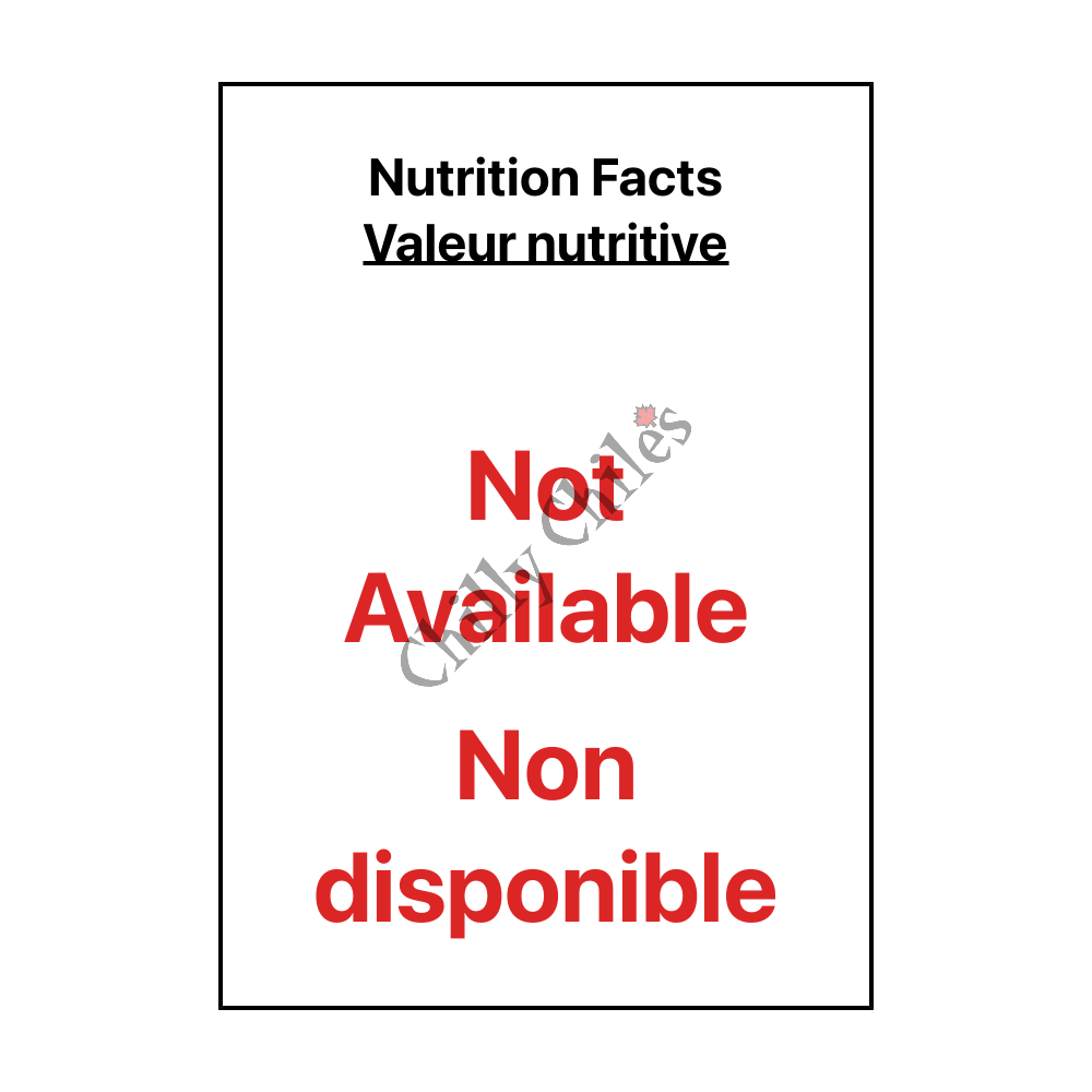 Chiles Machos Mulato Pepper - Canadian Nutrition Facts