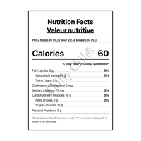 Hot Ones Smoky Serrano BBQ Sauce - Canadian Nutrition Facts