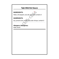 Tajin Mild Hot Sauce - Bilingual Ingredients