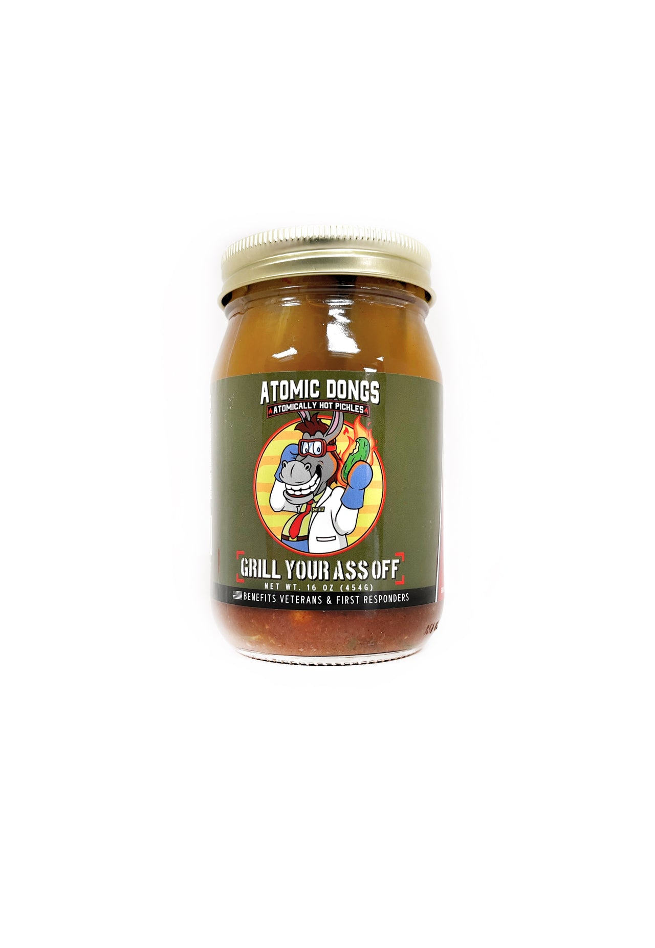 Atomic Dongs Dill Pickle Habanero & Garlic Spears