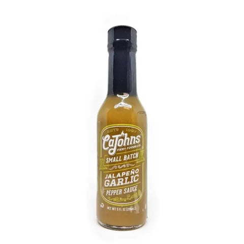 CaJohns Classic Small Batch Garlic Jalapeno Hot Sauce - Main Image