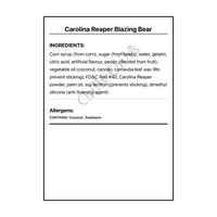 Carolina Reaper Blazing Bear - Bilingual Ingredients