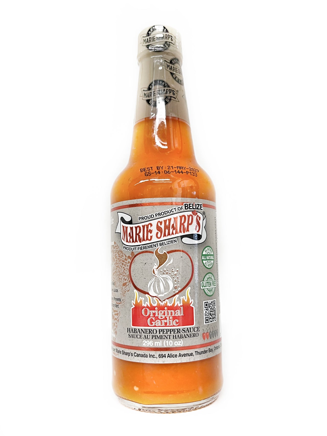 10 oz Marie Sharp's Garlic Pepper Sauce