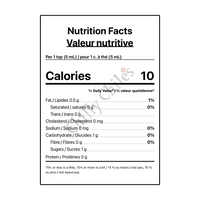 Smokin' Ed's Thai Coconut Pepper X Edition Hot Sauce - Canadian Nutrition Facts