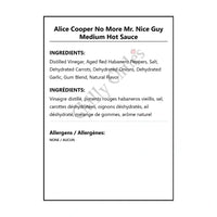 Alice Cooper No More Mr. Nice Guy Medium Hot Sauce - Hot Sauce