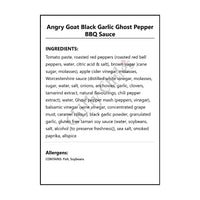Angry Goat Black Garlic Ghost Pepper BBQ Sauce - BBQ Sauce