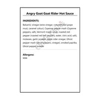 Angry Goat Goat Rider Hot Sauce - Hot Sauce
