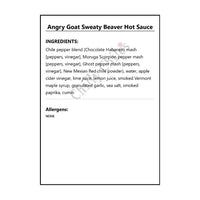 Angry Goat Sweaty Beaver Hot Sauce - Hot Sauce
