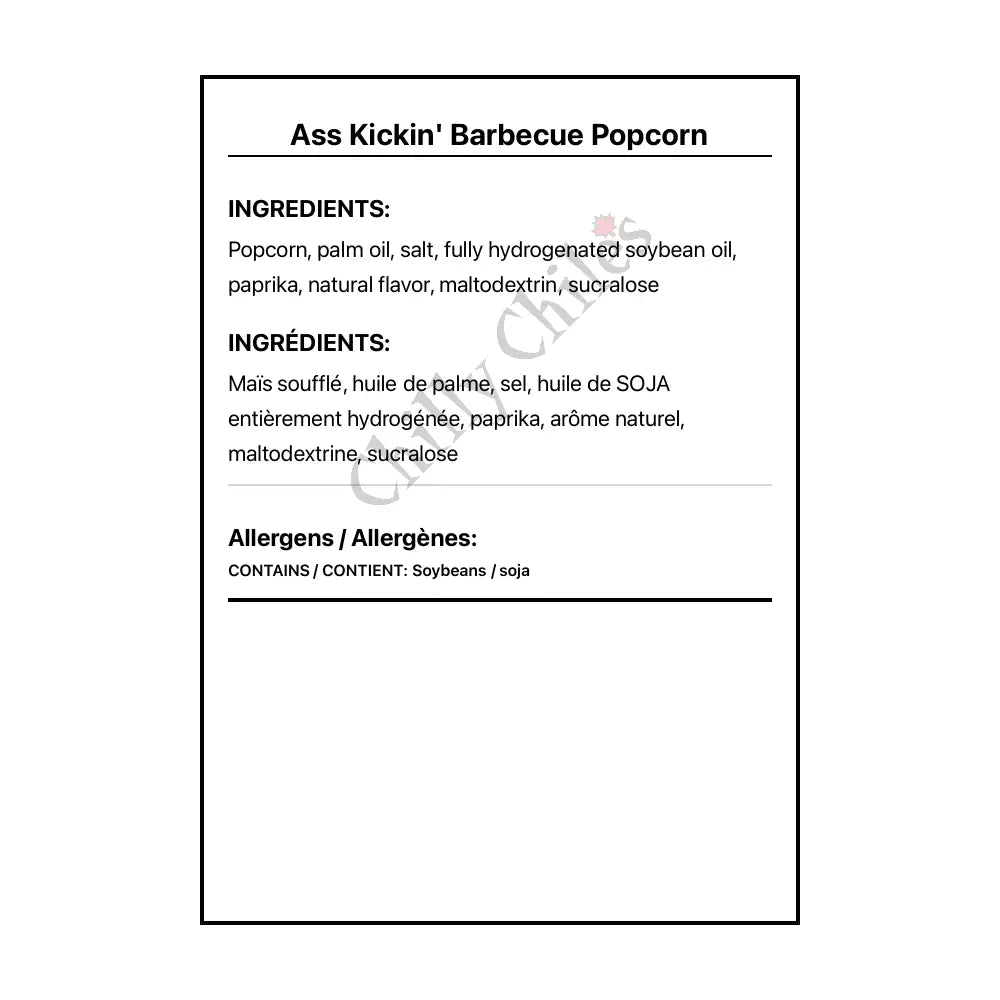 Ass Kickin’ Barbecue Popcorn - Snacks