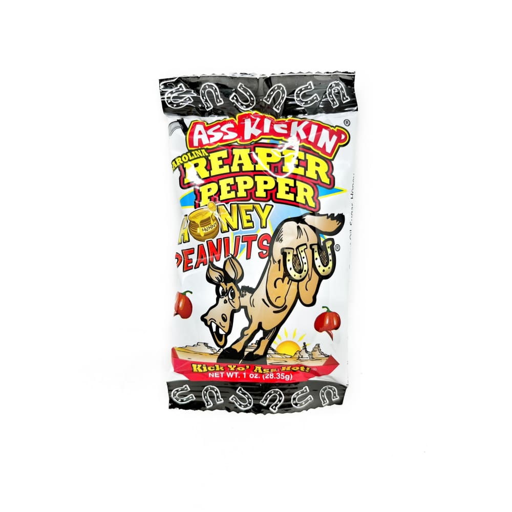 Ass Kickin’ Carolina Reaper Honey Peanuts 1oz - Snacks