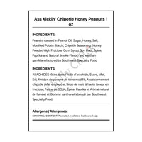 Ass Kickin’ Chipotle Honey Peanuts 1 oz - Snacks