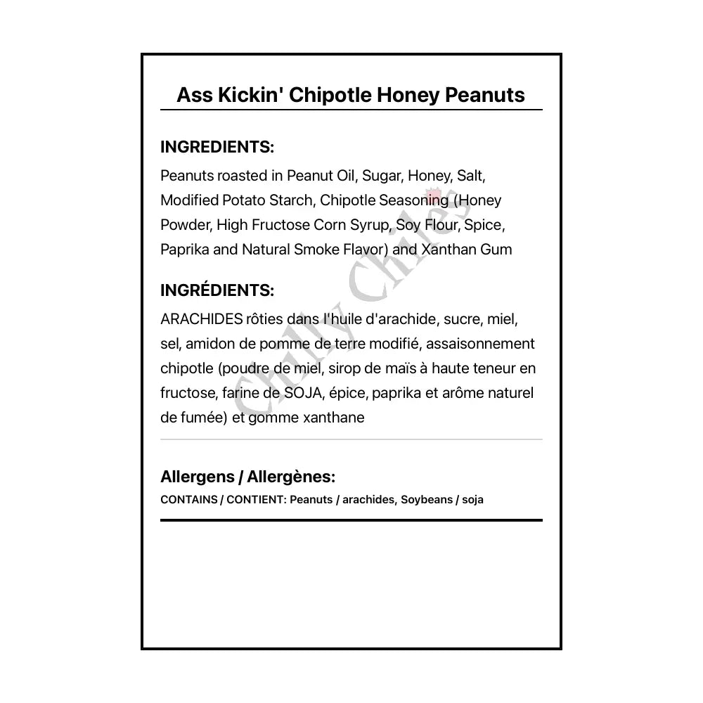 Ass Kickin’ Chipotle Honey Peanuts - Snacks