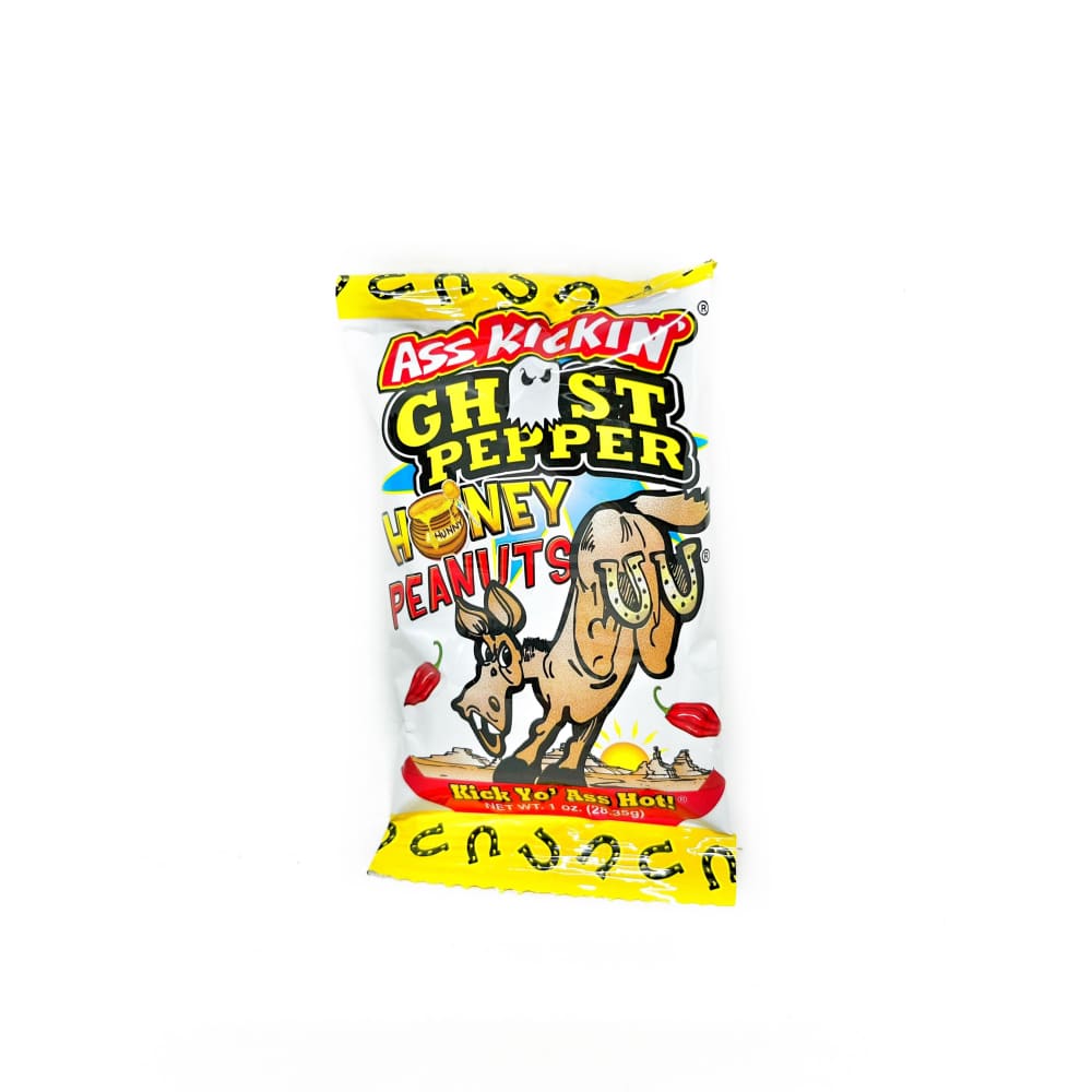 Ass Kickin’ Ghost Pepper Honey Peanuts 1 oz - Snacks