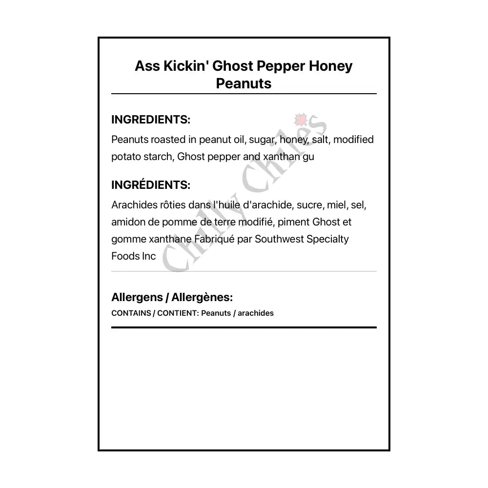 Ass Kickin’ Ghost Pepper Honey Peanuts - Snacks