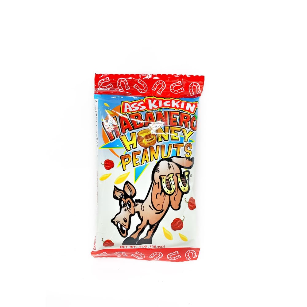 Ass Kickin’ Habanero Honey Peanuts 1 oz. - Snacks