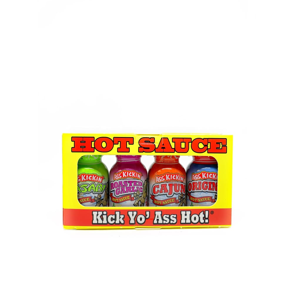 Ass Kickin’ Hot Sauces 4 Mini Bottles - Hot Sauce