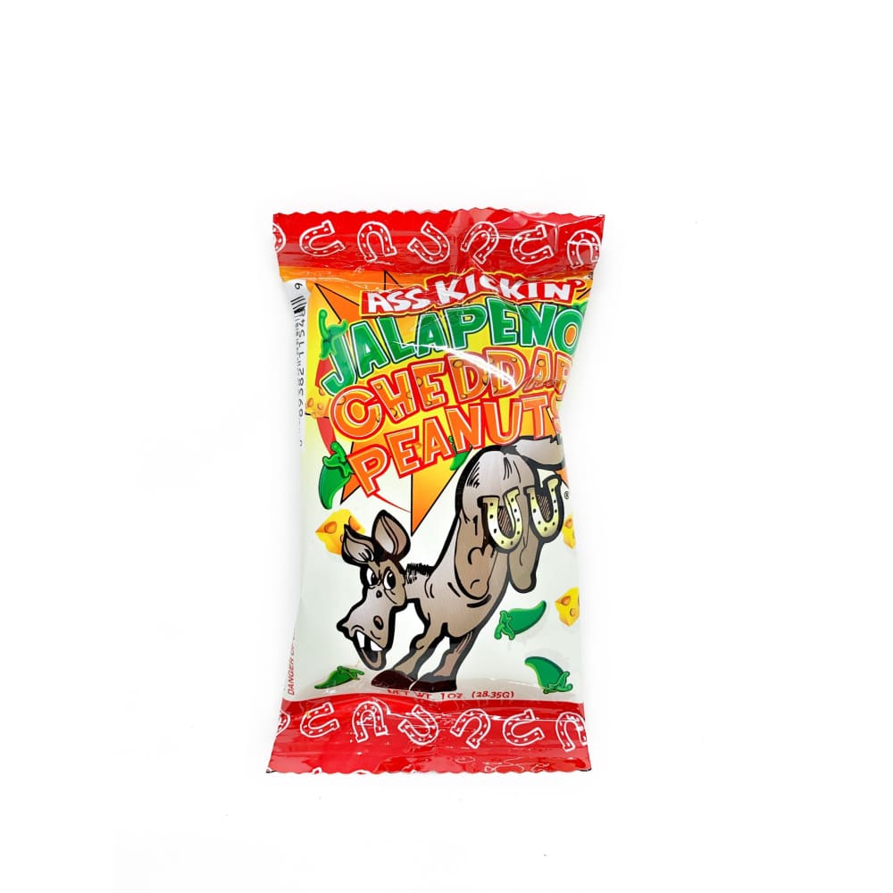 Ass Kickin’ Jalapeno Cheddar Peanuts 1 oz. - Snacks