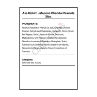 Ass Kickin’ Jalapeno Cheddar Peanuts 3lbs. - Snacks