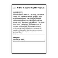 Ass Kickin’ Jalapeno Cheddar Peanuts - Snacks