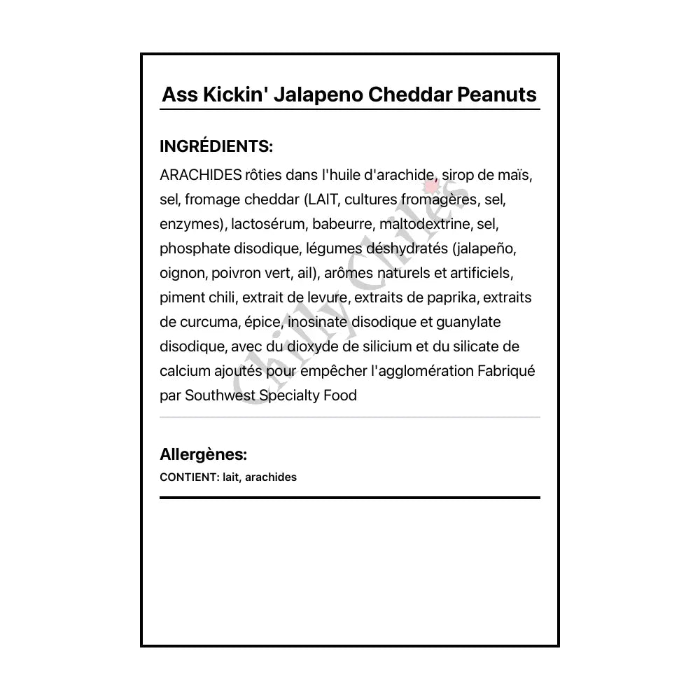 Ass Kickin’ Jalapeno Cheddar Peanuts - Snacks