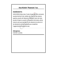 Ass Kickin’ Peanuts 1 oz. - Snacks