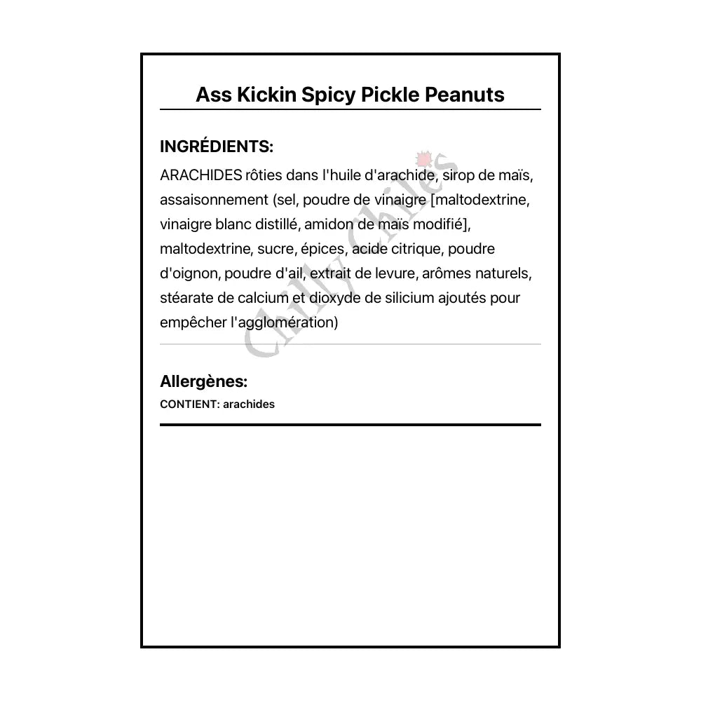 Ass Kickin Spicy Pickle Peanuts - Snacks