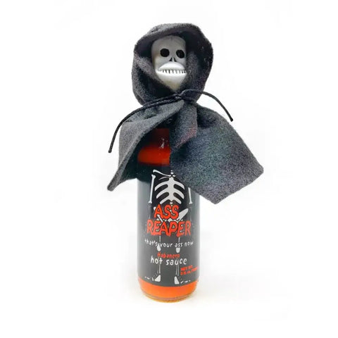 Ass Reaper Hot Sauce with Skull Cap and Cape - Hot Sauce