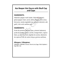 Ass Reaper Hot Sauce with Skull Cap and Cape - Hot Sauce