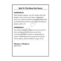 Bad To The Bone Hot Sauce - Hot Sauce