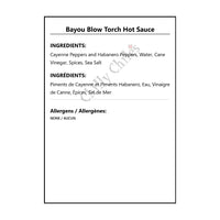 Bayou Blow Torch Hot Sauce - Hot Sauce