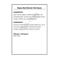 Bayou Butt Burner Hot Sauce - Hot Sauce