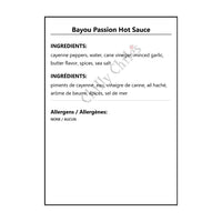 Bayou Passion Hot Sauce - Hot Sauce