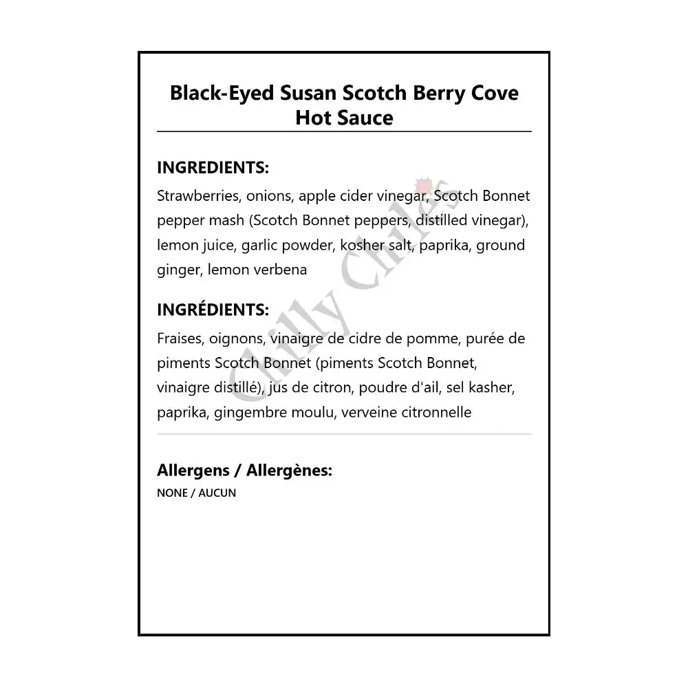 Black-Eyed Susan Berry Cove Hot Sauce - Hot Sauce