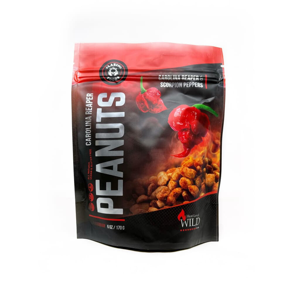Blazing Foods Wild Carolina Reaper Peanuts - Snacks